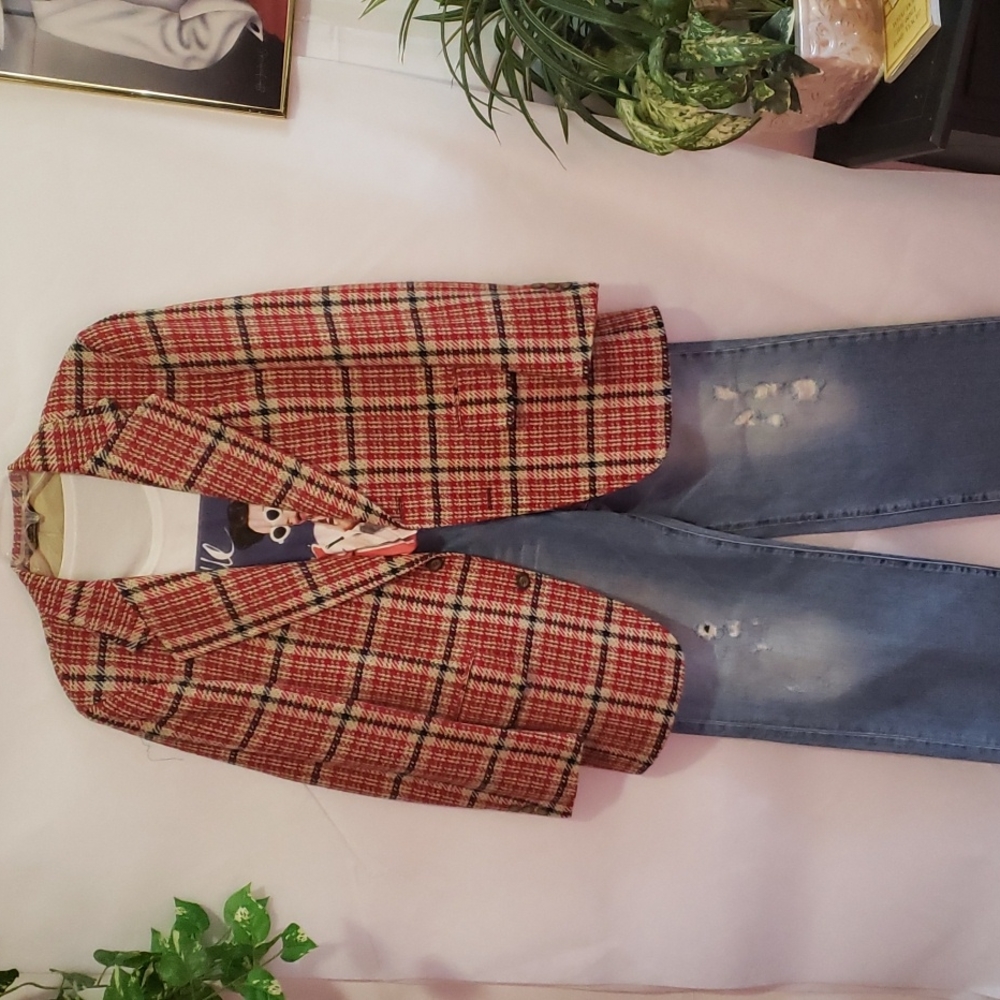 Kingsridges Vintage Houndstooth Wool Jacket.